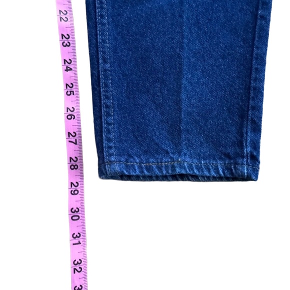 Vintage Lee Womens Jeans Size 12 High Rise USA Made Elastic Waist Denim - Picture 11 of 13